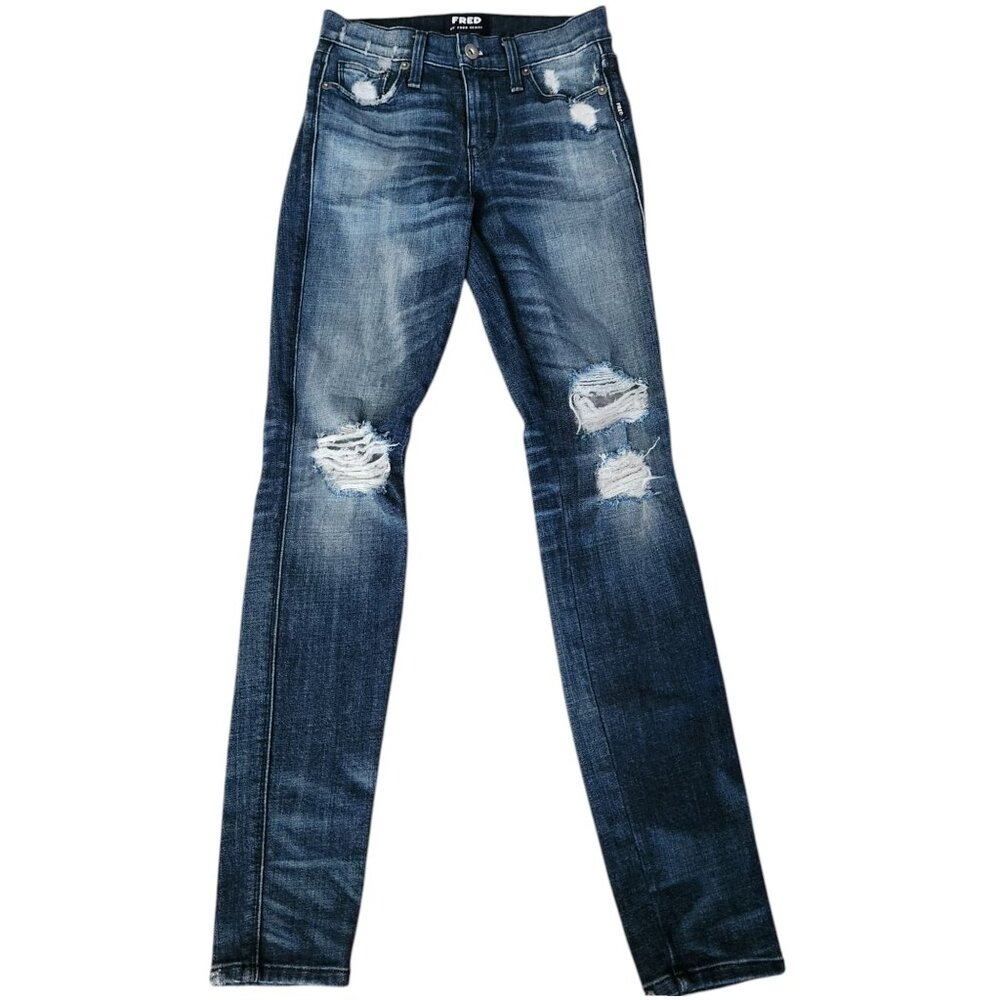 Fred by Fred Segal "Perfect Skinnies" Skinny Jeans Indigo Blue Size 25